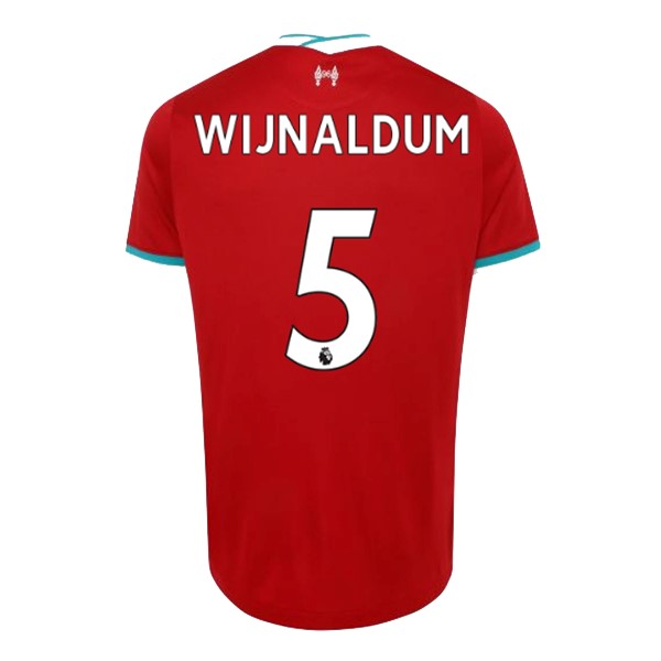 Maillot Football Liverpool NO.5 Wijnaldum Domicile 2020-21 Rouge